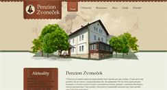 Desktop Screenshot of penzionzvonecek.cz